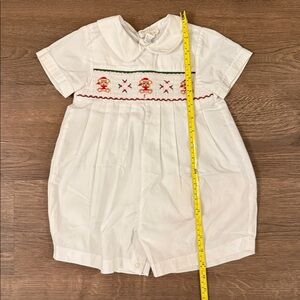Sir John White Baby Romper Christmas Bears Size 18 mos